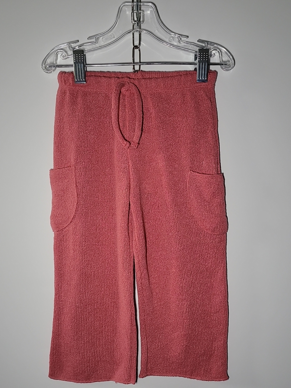 Zara Kids Cozy Drawstring Joggers in Rose